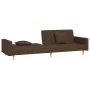 2-seater sofa bed with two brown fabric pillows by , Sofas - Ref: Foro24-375903, Price: 277,01 €, Discount: %