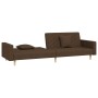 2-Sitzer-Schlafsofa mit zwei braunen Stoffkissen von , Sofas - Ref: Foro24-375903, Preis: 281,37 €, Rabatt: %