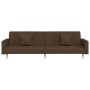 2-Sitzer-Schlafsofa mit zwei braunen Stoffkissen von , Sofas - Ref: Foro24-375903, Preis: 281,37 €, Rabatt: %