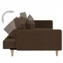 2-seater sofa bed with two brown fabric pillows by , Sofas - Ref: Foro24-375903, Price: 277,01 €, Discount: %