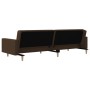 2-Sitzer-Schlafsofa mit zwei braunen Stoffkissen von , Sofas - Ref: Foro24-375903, Preis: 281,37 €, Rabatt: %