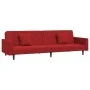 2-Sitzer-Schlafsofa mit zwei roten Samtkissen von , Sofas - Ref: Foro24-375922, Preis: 263,99 €, Rabatt: %