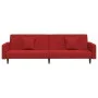 2-Sitzer-Schlafsofa mit zwei roten Samtkissen von , Sofas - Ref: Foro24-375922, Preis: 263,99 €, Rabatt: %