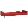 2-Sitzer-Schlafsofa mit zwei roten Samtkissen von , Sofas - Ref: Foro24-375922, Preis: 263,99 €, Rabatt: %