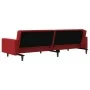 2-Sitzer-Schlafsofa mit zwei roten Samtkissen von , Sofas - Ref: Foro24-375922, Preis: 263,99 €, Rabatt: %