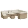 11-piece garden sofa set with beige synthetic rattan cushions by , Garden sets - Ref: Foro24-3250437, Price: 727,09 €, Discou...