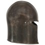 Réplica de casco de caballero medieval antiguo LARP acero plata