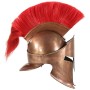 Réplica de casco de guerrero griego rol en vivo acero cobre