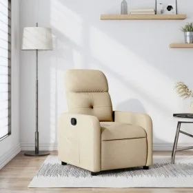 Cream Fabric Recliner by , Armchairs - Ref: Foro24-374205, Price: 209,48 €, Discount: %