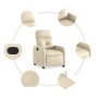 Cream Fabric Recliner by , Armchairs - Ref: Foro24-374205, Price: 213,21 €, Discount: %