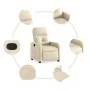 Cremefarbener Stoffsessel von , Sessel - Ref: Foro24-374205, Preis: 209,48 €, Rabatt: %