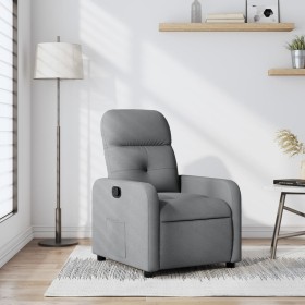 Light Gray Fabric Recliner by , Armchairs - Ref: Foro24-374197, Price: 185,54 €, Discount: %