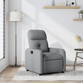 Light Gray Fabric Recliner by , Armchairs - Ref: Foro24-374197, Price: 181,95 €, Discount: %