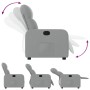 Sillón reclinable de tela gris claro de , Sillones - Ref: Foro24-374197, Precio: 185,43 €