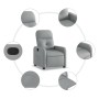 Light Gray Fabric Recliner by , Armchairs - Ref: Foro24-374197, Price: 185,54 €, Discount: %