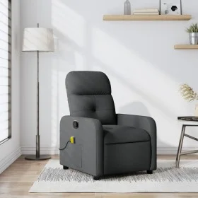Dark Gray Fabric Reclining Massage Chair by , Armchairs - Ref: Foro24-374207, Price: 183,46 €, Discount: %
