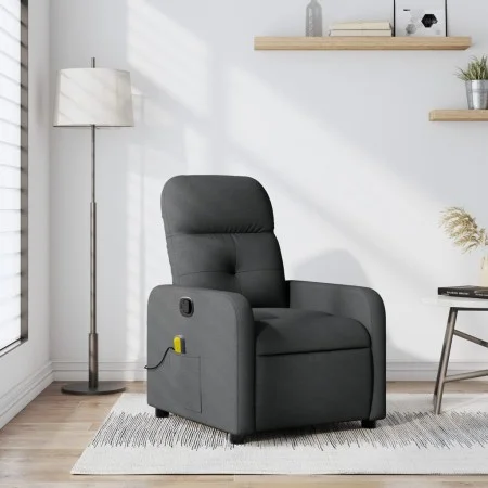 Sillón de masaje reclinable de tela gris oscuro de , Sillones - Ref: Foro24-374207, Precio: 185,98 €, Descuento: %