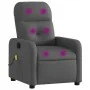Sillón de masaje reclinable de tela gris oscuro de , Sillones - Ref: Foro24-374207, Precio: 185,98 €, Descuento: %