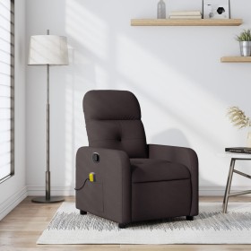 Dark Brown Fabric Reclining Massage Chair by , Armchairs - Ref: Foro24-374211, Price: 206,50 €, Discount: %