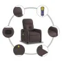 Liegender Massagesessel aus dunkelbraunem Stoff von , Sessel - Ref: Foro24-374211, Preis: 187,95 €, Rabatt: %