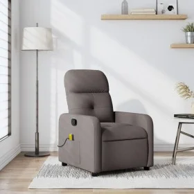 Sillón de masaje reclinable de tela gris taupé de , Sillones - Ref: Foro24-374213, Precio: 217,68 €, Descuento: %