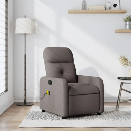 Sillón de masaje reclinable de tela gris taupé de , Sillones - Ref: Foro24-374213, Precio: 217,65 €, Descuento: %