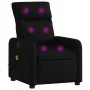 Sillón reclinable de masaje de tela negro de , Sillones - Ref: Foro24-374176, Precio: 205,53 €, Descuento: %