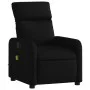 Sillón reclinable de masaje de tela negro de , Sillones - Ref: Foro24-374176, Precio: 205,53 €, Descuento: %