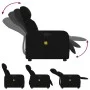 Sillón reclinable de masaje de tela negro de , Sillones - Ref: Foro24-374176, Precio: 205,53 €, Descuento: %