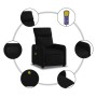 Massagesessel aus schwarzem Stoff von , Sessel - Ref: Foro24-374176, Preis: 208,53 €, Rabatt: %