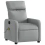Sillón reclinable de masaje de tela gris claro de , Sillones - Ref: Foro24-374174, Precio: 221,27 €, Descuento: %