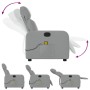 Light Gray Fabric Massage Recliner by , Armchairs - Ref: Foro24-374174, Price: 231,96 €, Discount: %