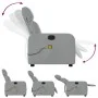 Light Gray Fabric Massage Recliner by , Armchairs - Ref: Foro24-374174, Price: 221,27 €, Discount: %