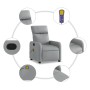 Light Gray Fabric Massage Recliner by , Armchairs - Ref: Foro24-374174, Price: 231,96 €, Discount: %