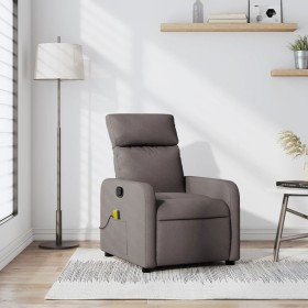 Sillón de masaje reclinable de tela gris taupé de , Sillones - Ref: Foro24-374181, Precio: 205,45 €, Descuento: %