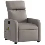 Sillón de masaje reclinable de tela gris taupé de , Sillones - Ref: Foro24-374181, Precio: 202,38 €, Descuento: %