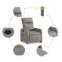 Sillón de masaje reclinable de tela gris taupé de , Sillones - Ref: Foro24-374181, Precio: 202,38 €, Descuento: %