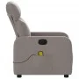 Sillón de masaje reclinable de tela gris taupé de , Sillones - Ref: Foro24-374181, Precio: 202,38 €, Descuento: %