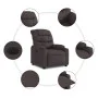Elektrischer Liegesessel aus dunkelbraunem Stoff von , Sessel - Ref: Foro24-3206632, Preis: 296,99 €, Rabatt: %