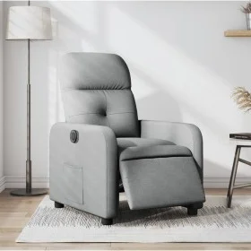 Electric recliner light gray fabric by , Armchairs - Ref: Foro24-3206777, Price: 234,03 €, Discount: %