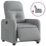 Sillón reclinable eléctrico tela gris claro de , Sillones - Ref: Foro24-3206777, Precio: 226,90 €, Descuento: %