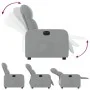 Electric recliner light gray fabric by , Armchairs - Ref: Foro24-3206777, Price: 234,29 €, Discount: %