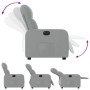 Sillón reclinable eléctrico tela gris claro de , Sillones - Ref: Foro24-3206777, Precio: 226,90 €, Descuento: %