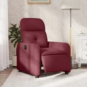 Red Fabric Electric Recliner by , Armchairs - Ref: Foro24-3206780, Price: 239,28 €, Discount: %