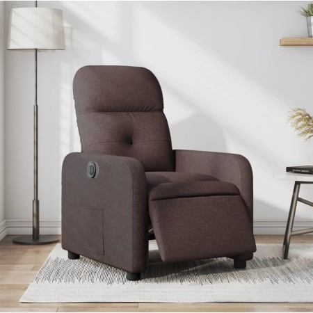 Elektrischer Liegesessel aus dunkelbraunem Stoff von , Sessel - Ref: Foro24-3206782, Preis: 230,96 €, Rabatt: %