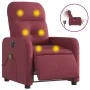 Red fabric electric reclining massage chair by , Armchairs - Ref: Foro24-3206789, Price: 254,50 €, Discount: %