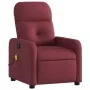 Sillón de masaje reclinable eléctrico tela rojo tinto de , Sillones - Ref: Foro24-3206789, Precio: 255,85 €, Descuento: %