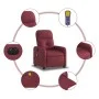 Sillón de masaje reclinable eléctrico tela rojo tinto de , Sillones - Ref: Foro24-3206789, Precio: 255,85 €, Descuento: %