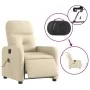 Cream fabric electric massage recliner by , Armchairs - Ref: Foro24-3206794, Price: 255,85 €, Discount: %