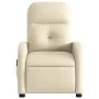 Cream fabric electric massage recliner by , Armchairs - Ref: Foro24-3206794, Price: 255,85 €, Discount: %